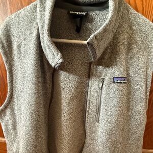 Patagonia Heather Gray Fleece Vest